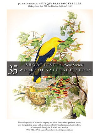 Short List 14: (New Series) 35 Works of Natural History