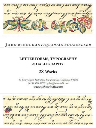 Letterforms, Typography & Calligraphy: 28 Works