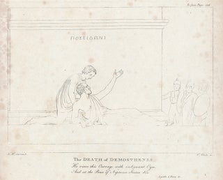 Item #100891 Second plate “Death of Demosthenes” in: An Essay on Sculpture: In a Series of...