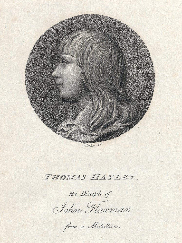 Item #100892 Third plate “Thomas Hayley” in: An Essay on Sculpture: In a Series of Epistles to John Flaxman. William Hayley, separate plate.