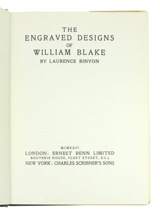 The Engraved Designs of William Blake.