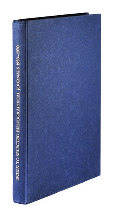 Item #104397 Index to Selected Bibliographical Journals 1933-1970