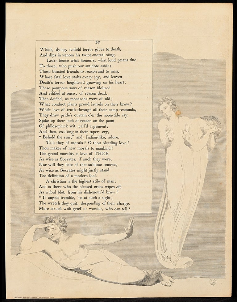 Item #104624 The Complaint and the Consolation; or, Night Thoughts. William. Young Blake, Edward.