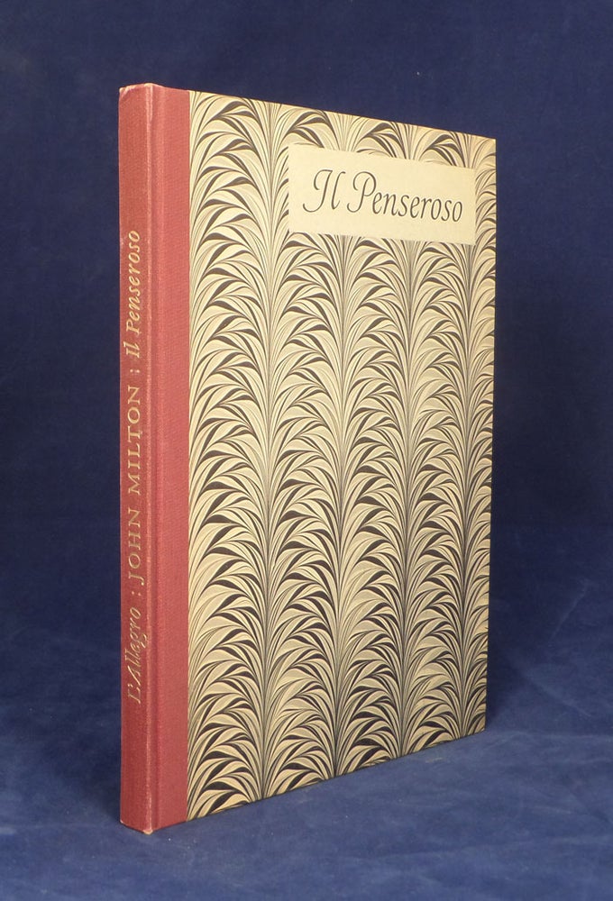 Item #104701 L’Allegro… Together with A Note upon the Poems by W. P. Trent. Il Penseroso…. Together with a Note upon the Paintings by Chauncey Brewster Tinker. William. Milton Blake, John.