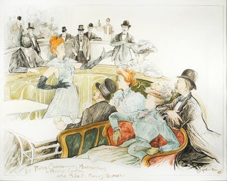 Item #107151 Les Poëtes Chansonniers Montmartrois. Art Nouveau Watercolour