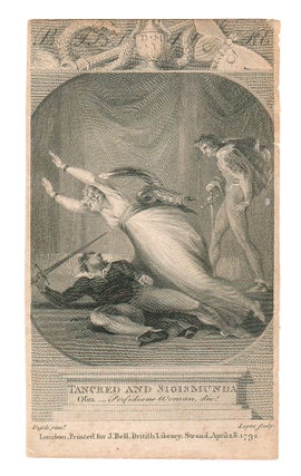 Item #107266 [illustration to] Bell’s British Theatre. [by John Bell] (Tancred and Sigismunda,...