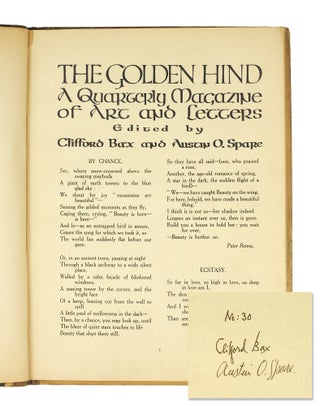 The Golden Hind A Quarterly Magazine of Art and Letters. Vol. 2 No. 8.