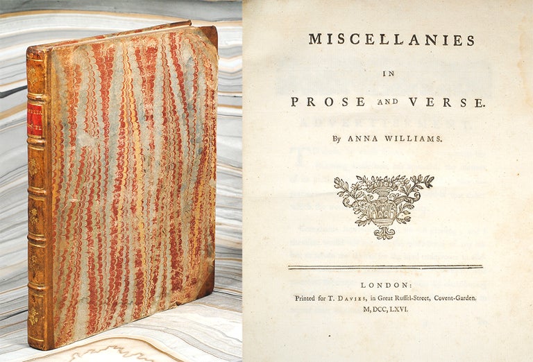 Item #107752 Miscellanies in Prose and Verse. Anna Williams.