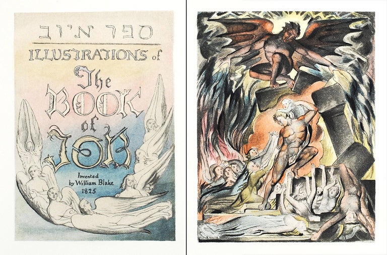 Item #108112 Illustrations of the Book of Job (The New Zealand Set). William. Trianon Press Blake.