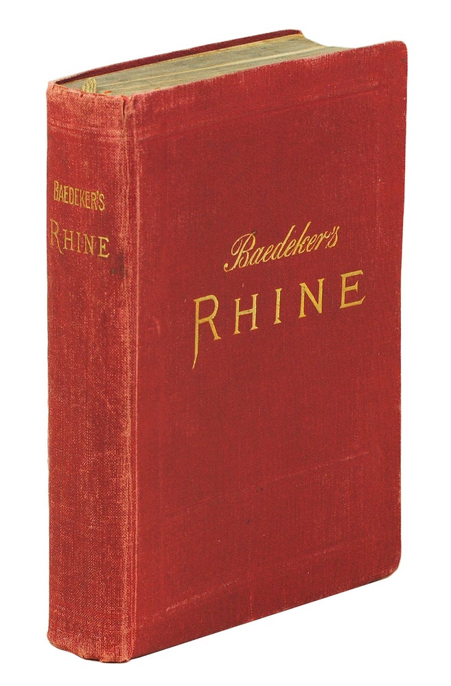 Item #108289 The Rhine Including The Black Forest & Vosges Handbook for Travellers. Karl Baedeker.