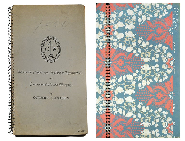Item #108588 Williamsburg Restoration Wallpaper Reproductions and Commemorative Paper Hangings. Katzenbach, Inc Warren.