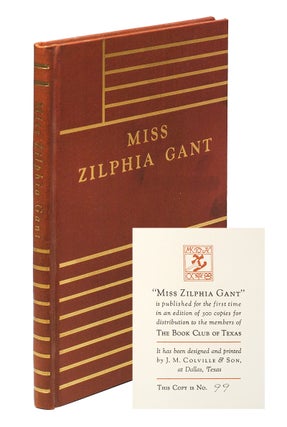 Item #108676 Miss Zilphia Gant. William Faulkner