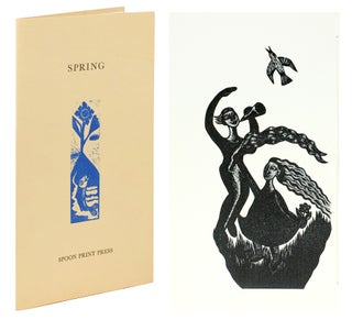 Item #108786 Spring. Designed and Printed by Linda Anne Landers. William Spoon Print Press. Blake