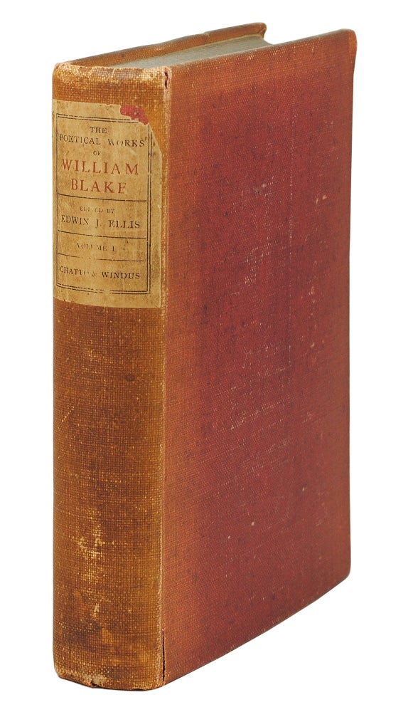 Item #108787 The Poetical Works of William Blake in Two Volumes. Edwin J. Blake Ellis, William.