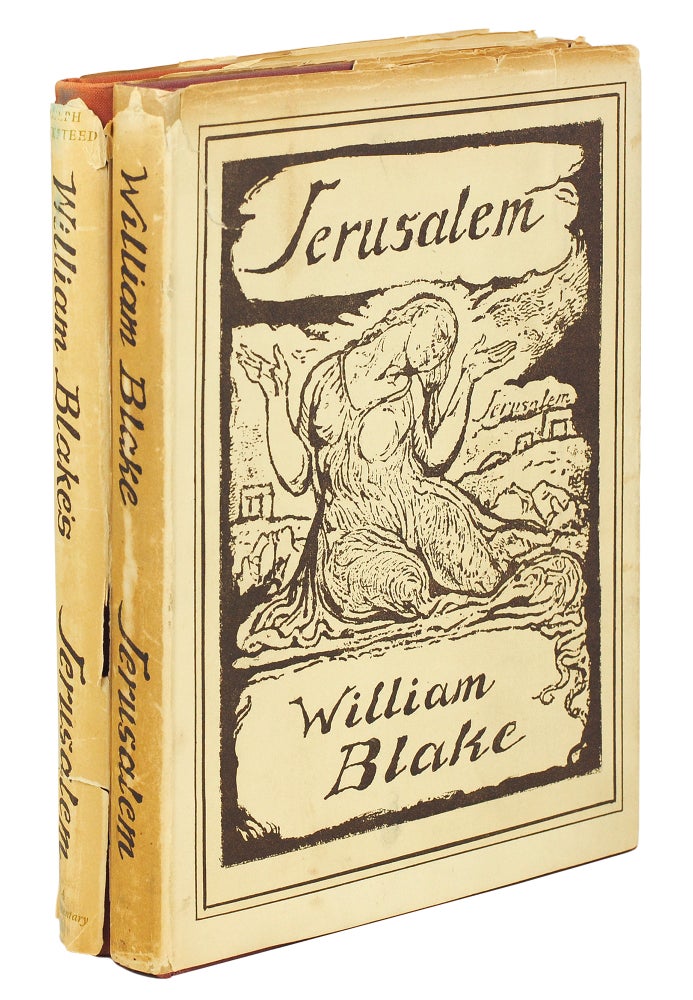 Item #108836 Jerusalem. Foreword by Geoffrey Keynes. [with] Wicksteed, Joseph. William Blake’s Jerusalem. Foreword by Geoffrey Keynes. William Blake.