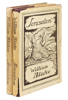 Item #109186 Jerusalem. Foreword by Geoffrey Keynes. [with] Wicksteed, Joseph. William Blake’s...