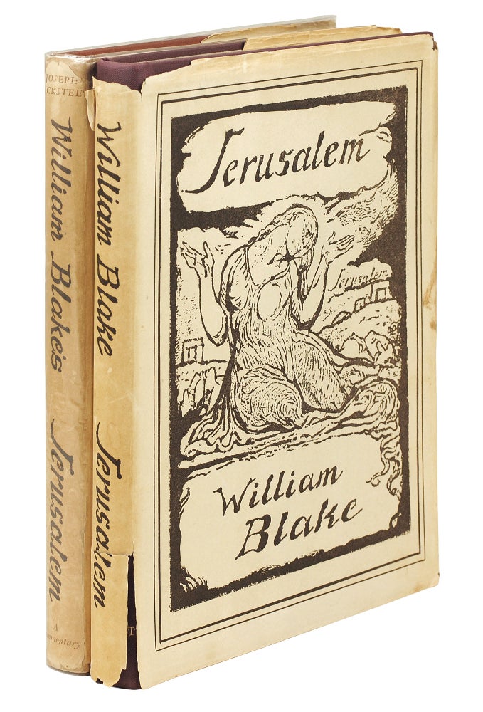 Item #109186 Jerusalem. Foreword by Geoffrey Keynes. [with] Wicksteed, Joseph. William Blake’s Jerusalem. Foreword by Geoffrey Keynes. William Blake.