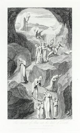 Item #109202 “The Descent of Man into the Vale of Death”: in The Grave. William. Blair...