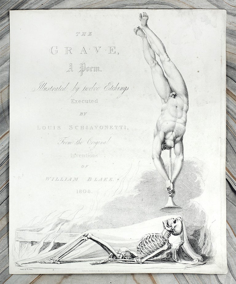 Item #109206 “The Grave, a Poem”: title-page to The Grave. William. Blair Blake, Robert, separate plate.