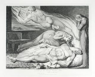 Item #109208 “The Death of the Strong Wicked Man.” A single plate from Robert Blair's The...