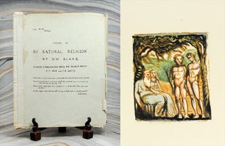 Item #109219 [manuscript upper cover title] There Is No Natural Religion. By Wm. Blake....