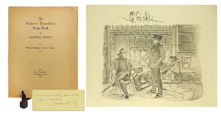 Item #109953 An Aubrey Beardsley Scrapbook. With an Illustration to Ibsen’s “Ghosts”. Aubrey. Derry Beardsley, Georges.