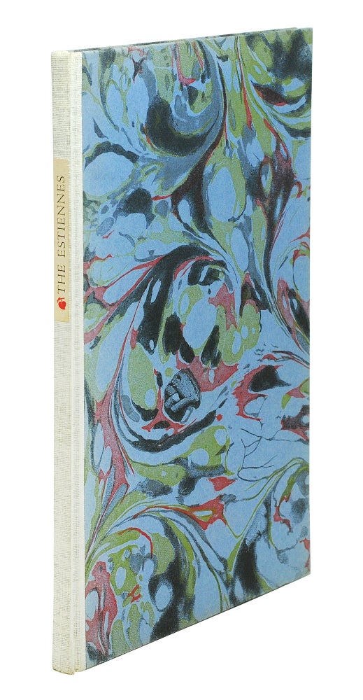 Item #110613 The Estiennes. A Biographical Essay by Mark Pattison illustrated with original leaves from books printed by the three greatest members of that distinguished family. Leaf Book.