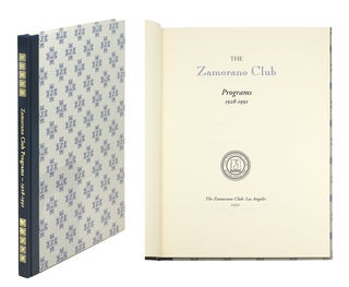 Item #110619 Zamorano Club Programs 1928- 1991