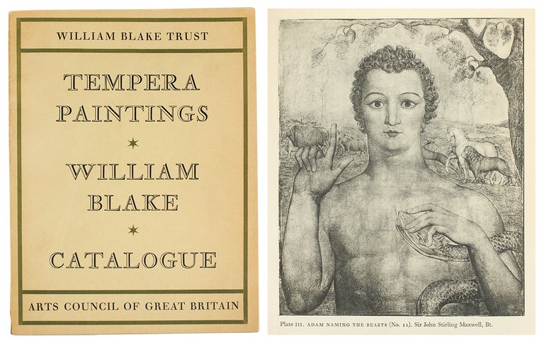 Item #110742 The Tempera Paintings of William Blake. Arts Council of Great Britain.