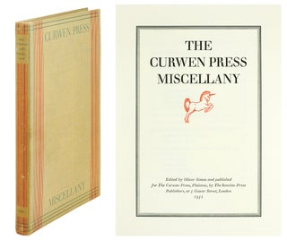 Item #122696 The Curwen Press Miscellany. [With a "Catalogue Raisonne of Books printed at the...
