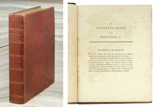 Item #122733 An Investigation into Principles, &c. George Baldwin, William Blake, assoc