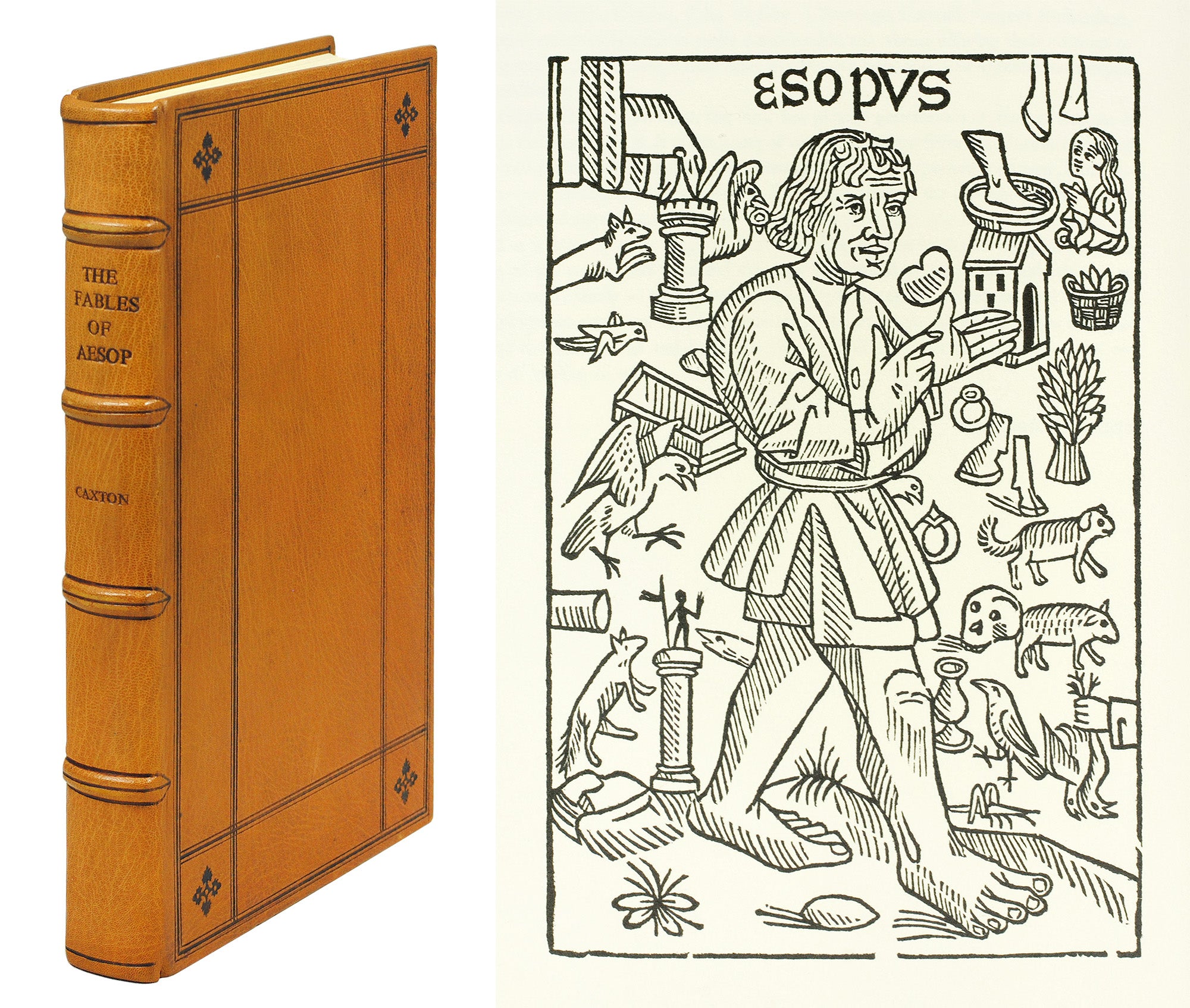 The History and Fables of Aesop, Translated and Printed by William Caxton,  1484. Reproduced in facsimile from the Copy in the Royal Library, Windsor  