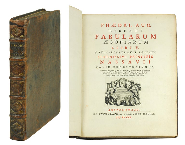 Item #122942 Phaedri, Aug. Liberti Fabularum Aesopiarum Libri V. Notis illustravit in usum serenissimi principis Nassauii David Hoogstratanus. Aesop. Phaedrus.