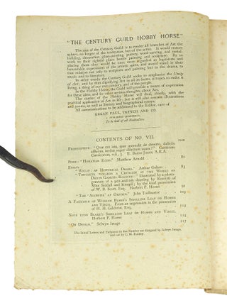 The Century Guild Hobby Horse. (Issues 1-28, Complete).