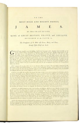 The Holy Bible, Containing the Old Testament and The New: Translated out of the Original Tongues, and With the former Translations Diligently Compared and Revised, By His Majesty’s Special Command. Appointed to be Read in Churches.