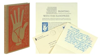 Item #123069 Printing with the Handpress. Herewith a Definitive Manual to Encourage Fine Printing...