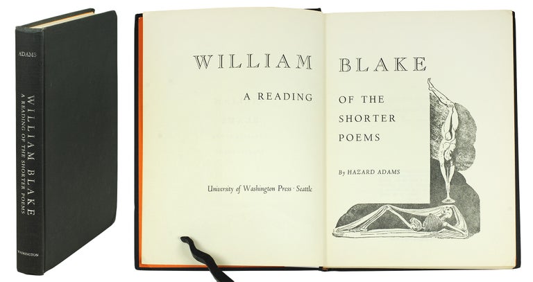 Item #123077 William Blake. A Reading of the Shorter Poems. Hazard Adams.