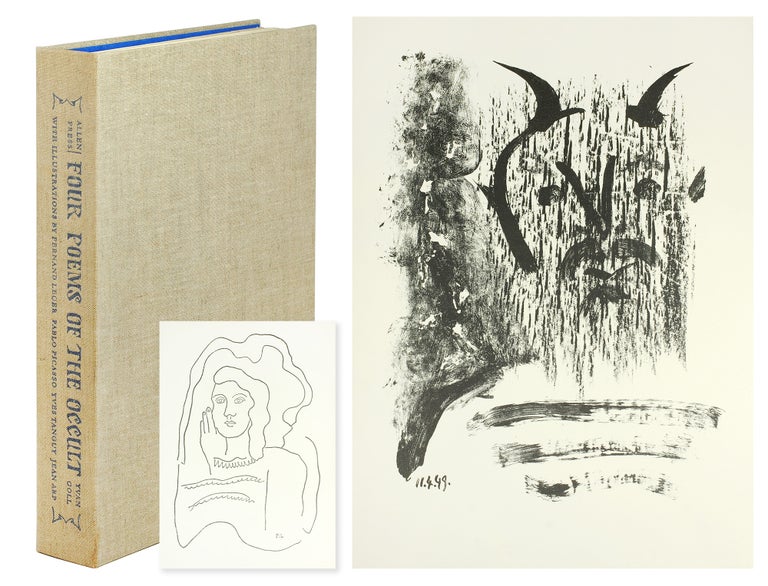 Item #123511 Four Poems of the Occult. Illustrations by Fernand Leger, Pablo Picasso, Yves Tanguy & Jean Arp. Edited & with introductions by Francis Carmody. Yvan Allen Press. Goll.