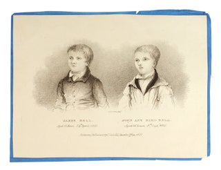Item #123688 Double portrait of James Bell and John Any Bird Bell, the latter the youngest person...