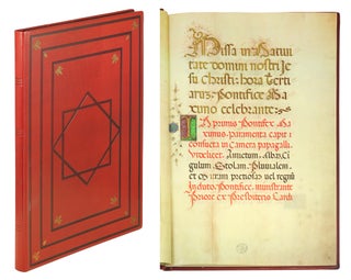 Item #123691 Missale Pontificis In Nativitate Domini. (The Christmas Missal of Pope Alexander...