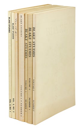 Item #123982 Blake Studies Volumes 3/1-2; 4/1-2; 5/2; 6/1-2. Kay p. Easson Easson, Roger R