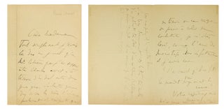 Item #124026 Autograph letter signed to Mme Catusse concerning a recent duel fought on l'Île de...