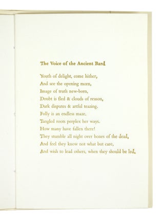 The Voice of the Ancient Bard.