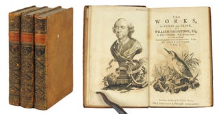 Item #124671 The Works in Verse and Prose of William Shenstone, Esq... in two volumes. With...
