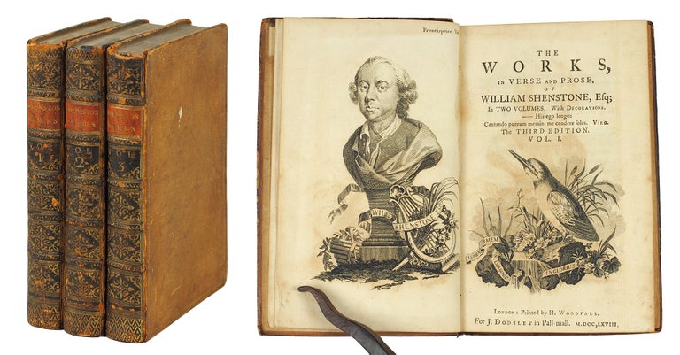 Item #124671 The Works in Verse and Prose of William Shenstone, Esq... in two volumes. With decorations. [with] Vol. III. The Works... Containing letters to particular friends, from the year 1739 to 1763. William Shenstone.