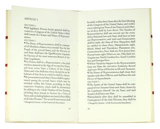 Constitution of the United States. Published for the Bicentennial of Its Adoption in 1787. Preface by Warren E. Burger. Introduction by Daniel J. Boorstin.