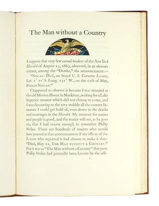 The Man without a Country. Illustrated by Edward A. Wilson.