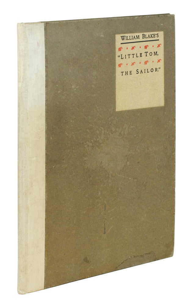 Item #125121 Little Tom the Sailor. A Facsimile of Blake's Design. William. Hayley Blake, William.