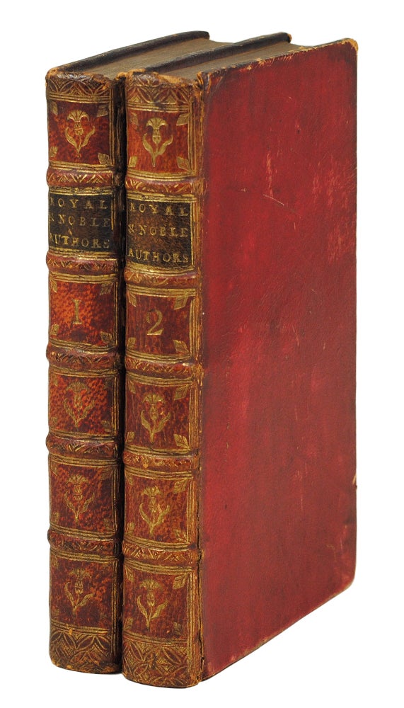 Item #125125 A Catalogue of the Royal and Noble Authors of England, With Lists of their Works... The Second Edition, corrected and enlarged. Horace Walpole.