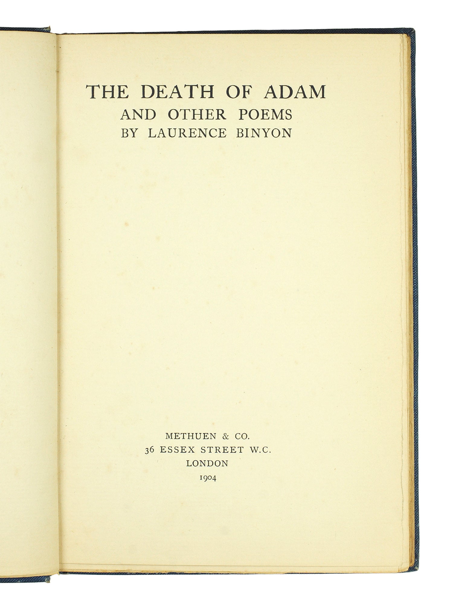 The Death of Adam and Other Poems | Laurence Binyon